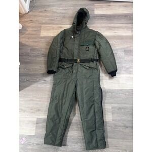 RefrigiWear Coveralls Men's Medium Insulated Hooded USA VTG Adjustable Waist